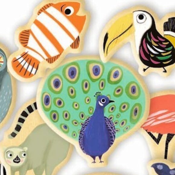 New Sealed Djeco Magnimo Wooden Magnetic Animals for 2 Years Plus - Picture 8 of 15